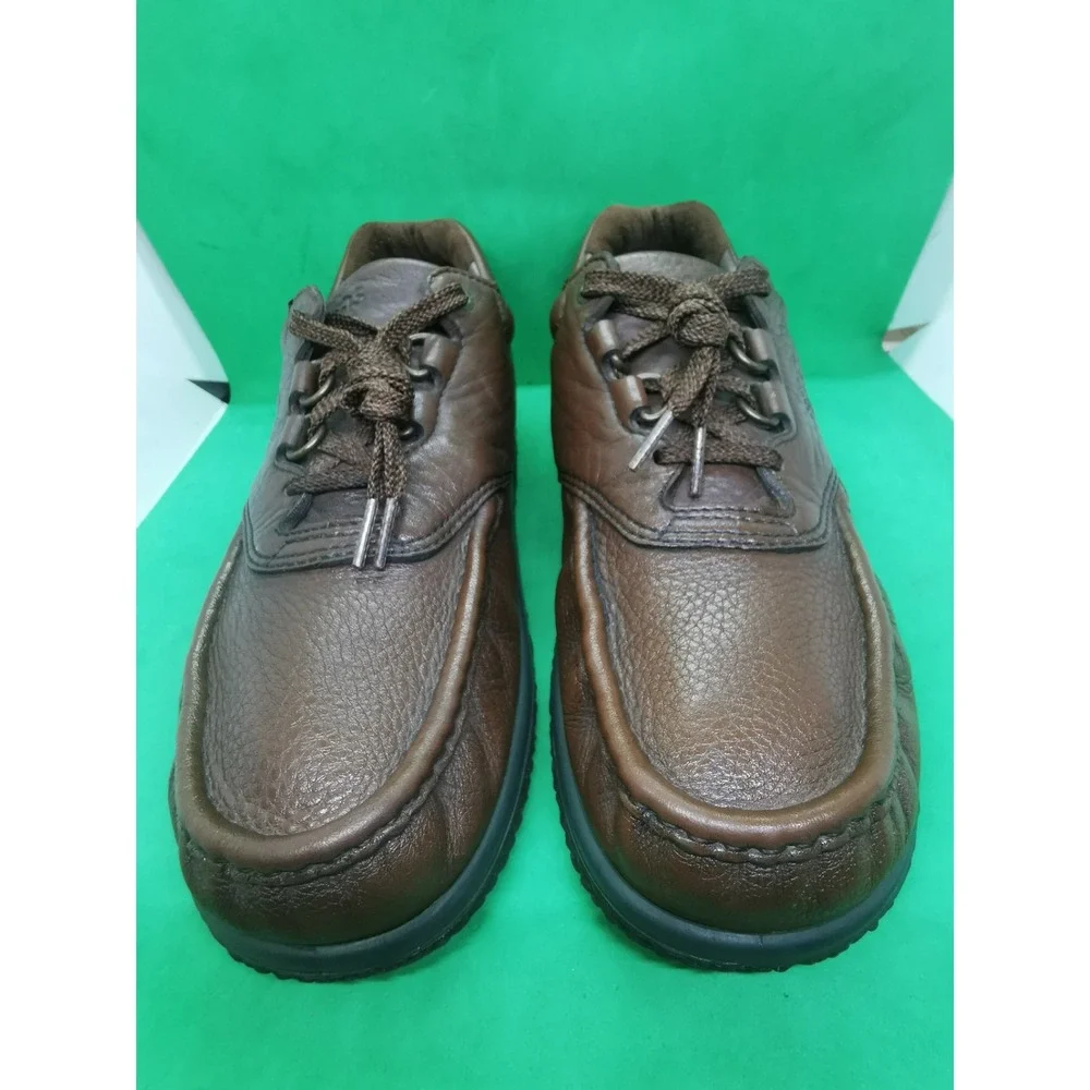 SAS PATHFINDER Handcrafted Brown Tumbled Leather Moc Toe Shoes Men's Size 11 N